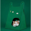 Makesure Portable Scratching Warm Felt Cat Folding Travel Cave