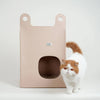 Makesure Portable Scratching Warm Felt Cat Folding Travel Cave