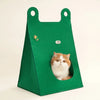 Makesure Portable Scratching Warm Felt Cat Folding Travel Cave