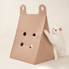 Makesure Portable Scratching Warm Felt Cat Folding Travel Cave