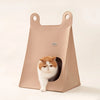 Makesure Portable Scratching Warm Felt Cat Folding Travel Cave